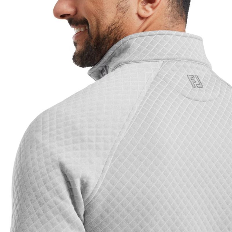 FootJoy Jacquard Thermal Chill-Out men's pullover, grey
