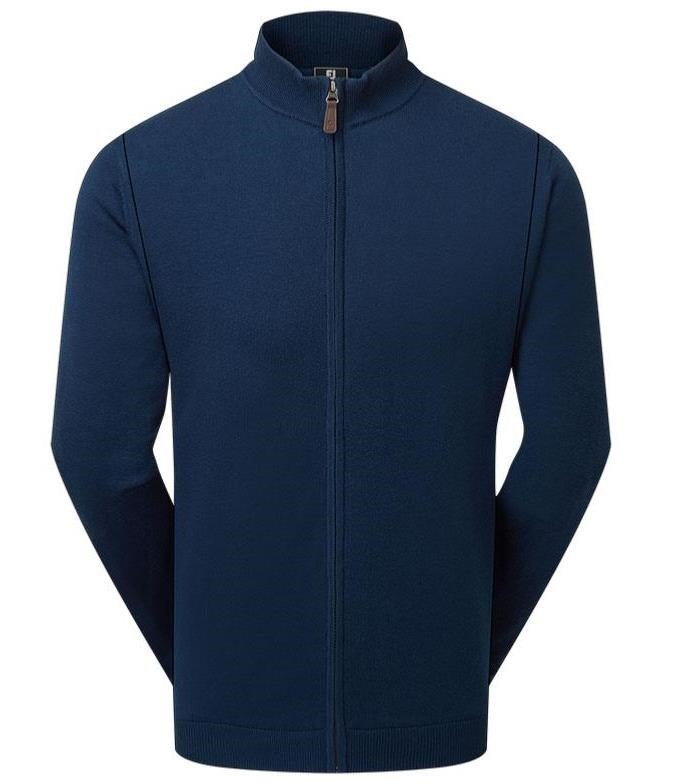 FootJoy Full-Zip Lined men's pullover, navy