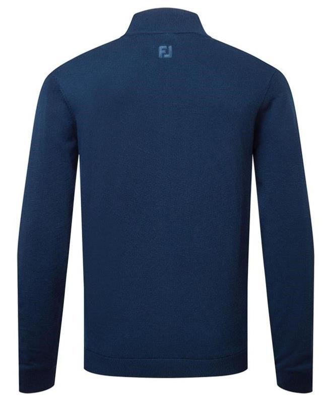 FootJoy Full-Zip Lined men's pullover, navy