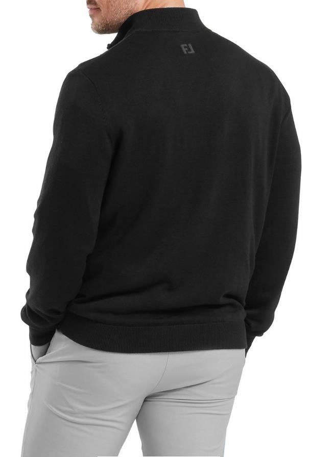FootJoy Drirelease Full-Zip Lined men's sweater, black