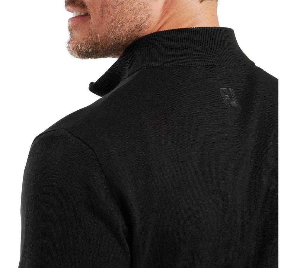 FootJoy Drirelease Full-Zip Lined men's sweater, black