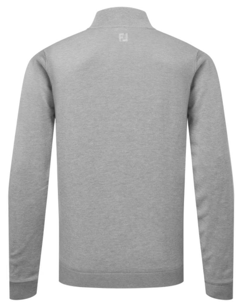 FootJoy Drirelease Full-Zip Lined men's sweater, grey