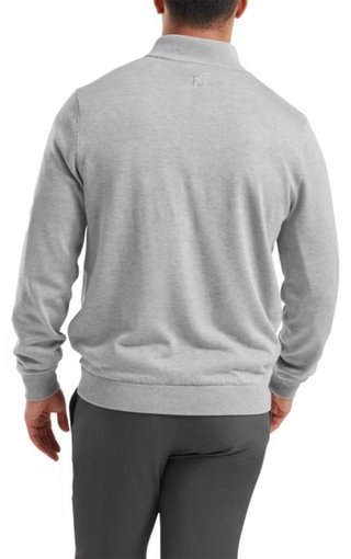 FootJoy Drirelease Full-Zip Lined men's sweater, grey