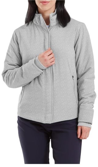 FootJoy ThermoSeries ladies jacket, floral tonal grey