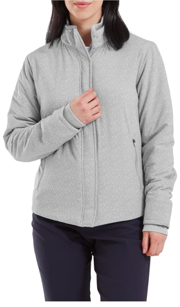 FootJoy ThermoSeries ladies jacket, floral tonal grey