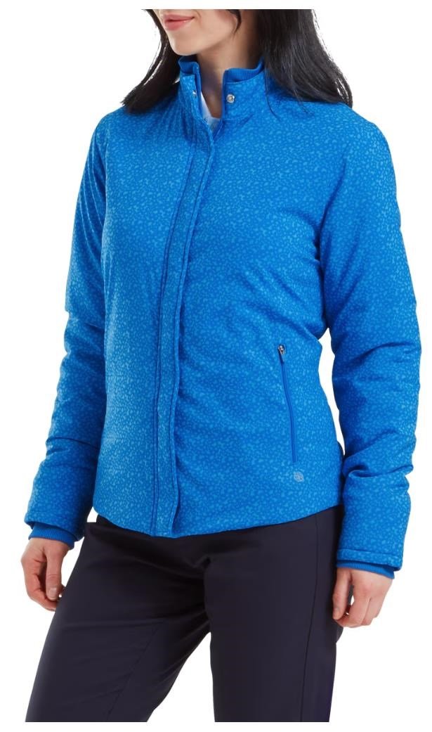 FootJoy ThermoSeries women's jacket, floral tonal blue