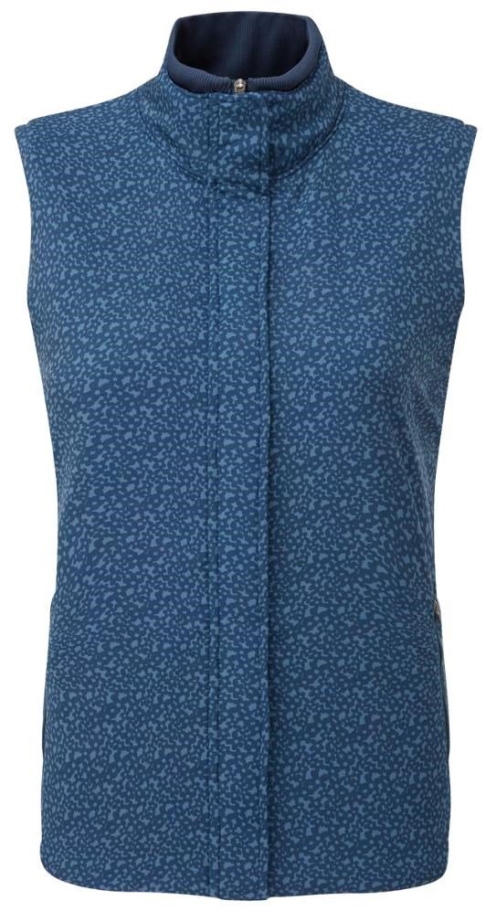 FootJoy ThermoSeries ladies vest, floral tonal navy