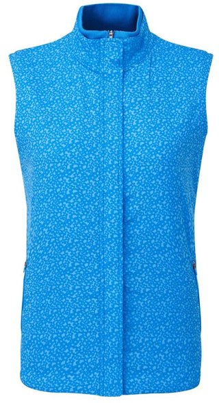 FootJoy ThermoSeries women's vest, floral tonal blue