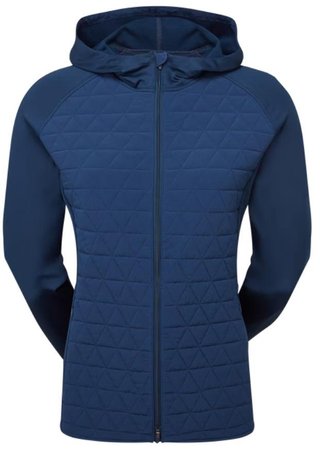 FootJoy ThermoSeries Hybrid ladies hoodie, floral tonal navy