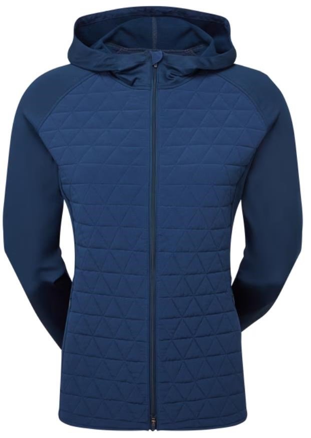 FootJoy ThermoSeries Hybrid ladies hoodie, floral tonal navy