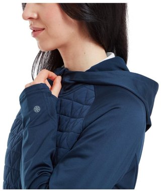 FootJoy ThermoSeries Hybrid ladies hoodie, floral tonal navy
