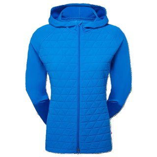 FootJoy ThermoSeries Hybrid women's hoodie, floral tonal blue