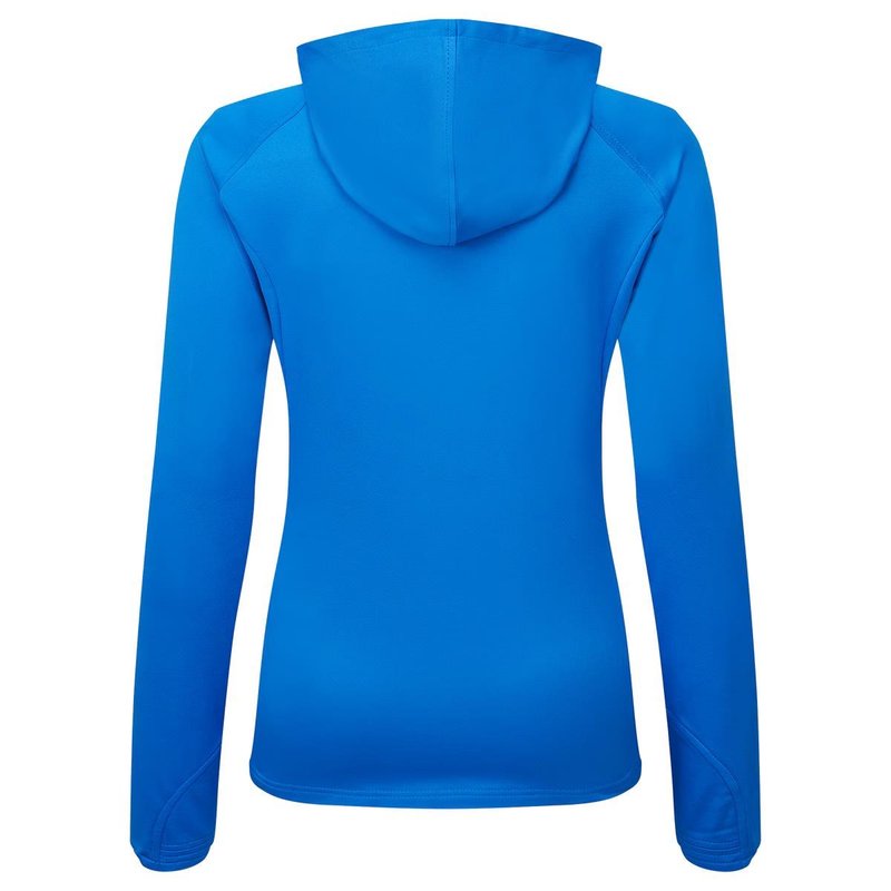 FootJoy ThermoSeries Hybrid women's hoodie, floral tonal blue
