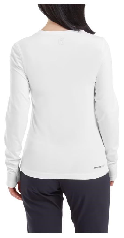 FootJoy ThermoSeries Fleece Baselayer women's top, white
