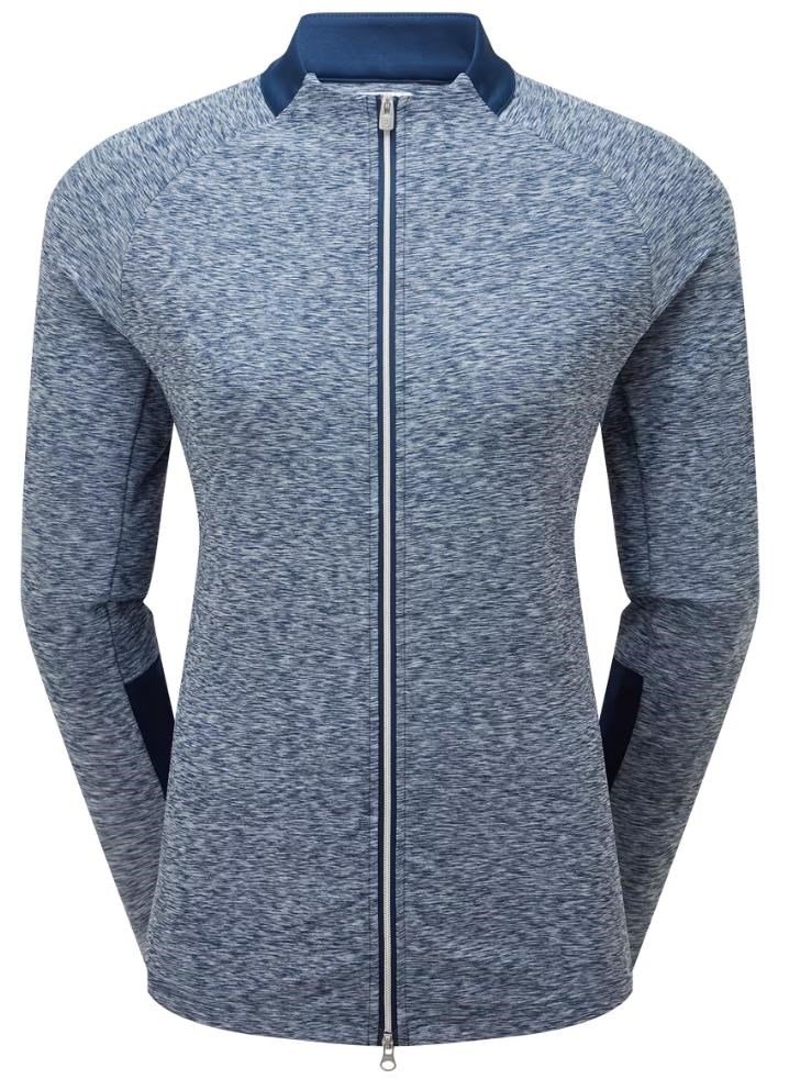 FootJoy Full-Zip Space Dye Thermal Midlayer women's sweatshirt, navy