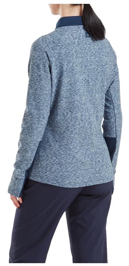 FootJoy Full-Zip Space Dye Thermal Midlayer women's sweatshirt, navy