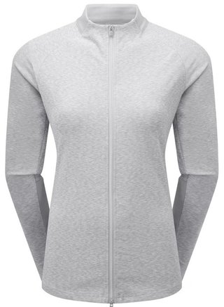 FootJoy Full-Zip Space Dye Thermal Midlayer women's sweatshirt, grey