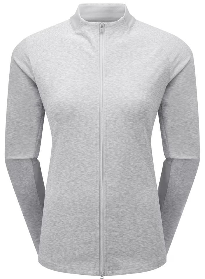FootJoy Full-Zip Space Dye Thermal Midlayer women's sweatshirt, grey