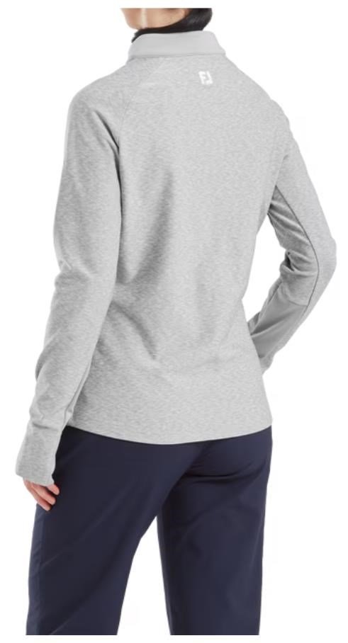 FootJoy Full-Zip Space Dye Thermal Midlayer women's sweatshirt, grey