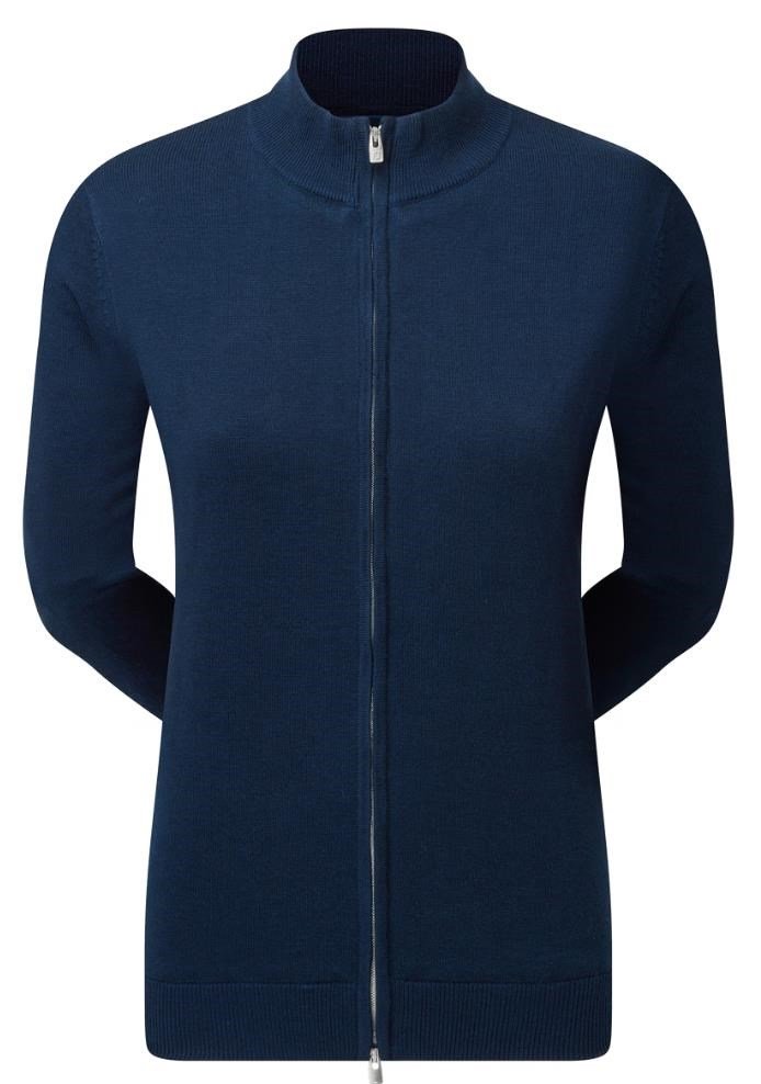FootJoy Drirelease Full-Zip Lined women's sweater, navy