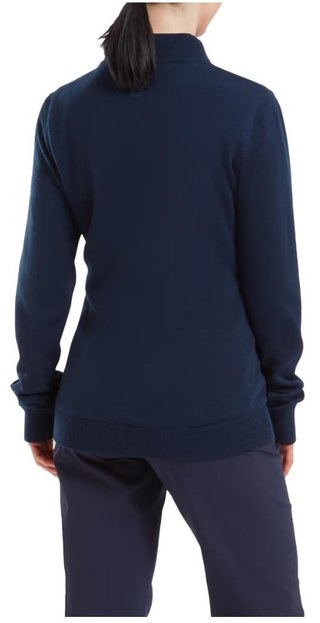 FootJoy Drirelease Full-Zip Lined women's sweater, navy