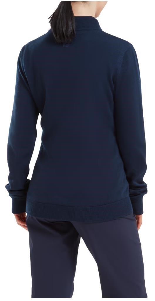 FootJoy Drirelease Full-Zip Lined women's sweater, navy