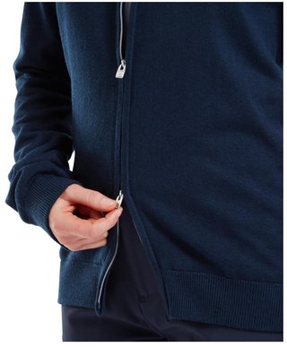 FootJoy Drirelease Full-Zip Lined women's sweater, navy