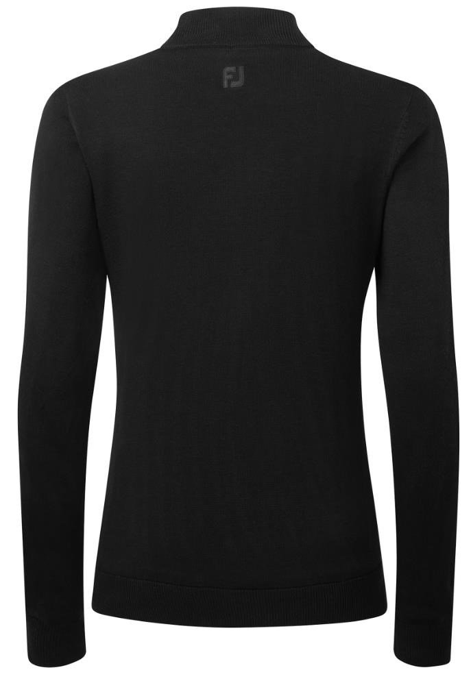 FootJoy Drirelease Full-Zip Lined women's sweater, black