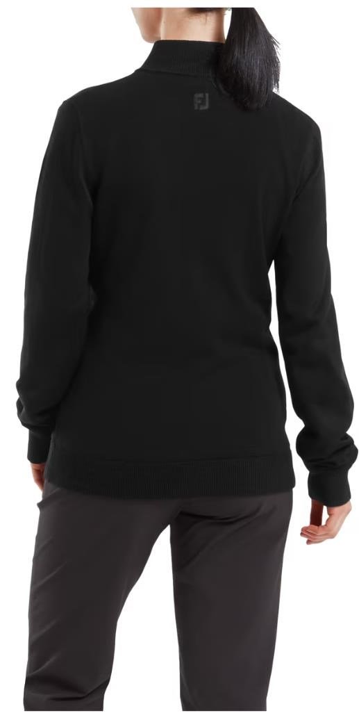 FootJoy Drirelease Full-Zip Lined women's sweater, black