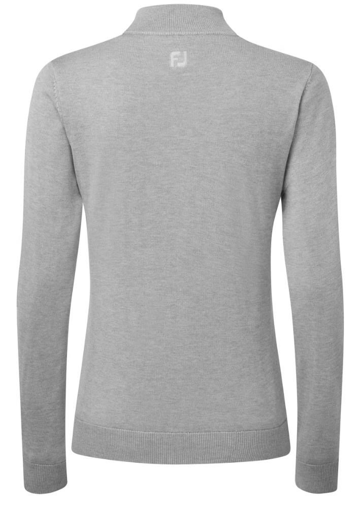 FootJoy Drirelease Full-Zip Lined women's sweater, grey
