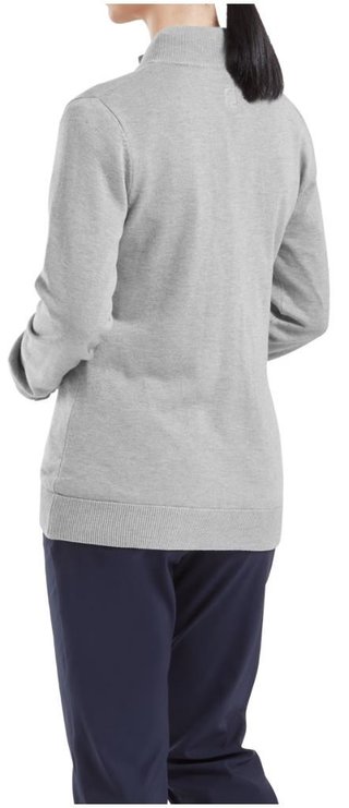 FootJoy Drirelease Full-Zip Lined women's sweater, grey