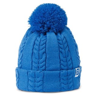 FootJoy Women's Cable Knit Bobble women's winter beanie, blue