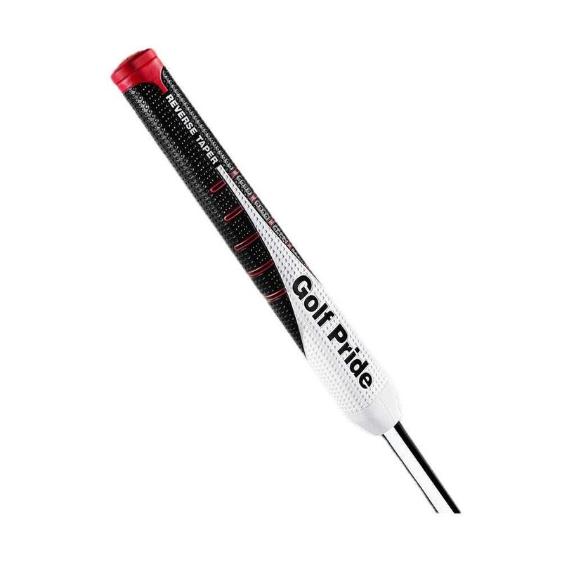 Golf Pride Reverse Taper Putter Grip Flat Large Red Cap