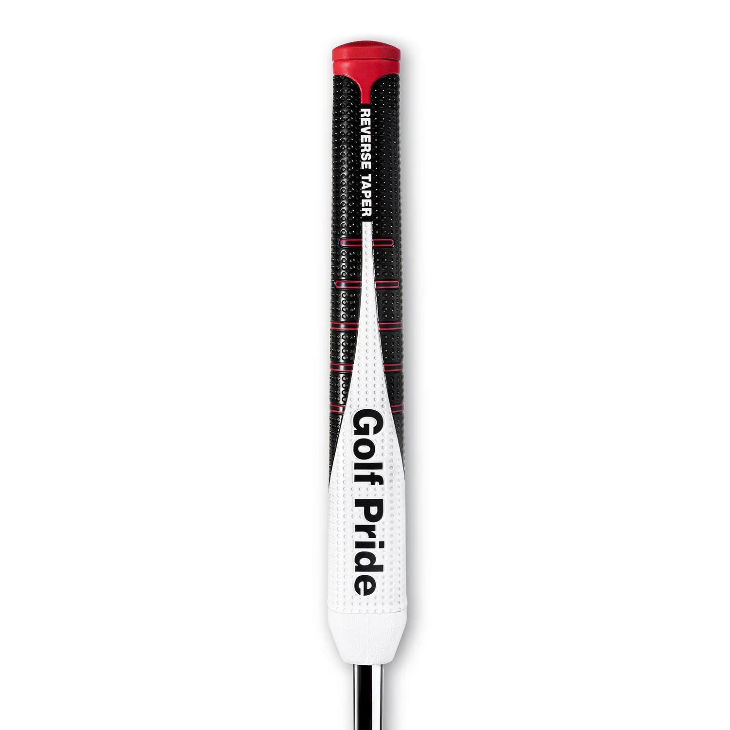 Golf Pride Reverse Taper Putter Grip Round Large Red Cap