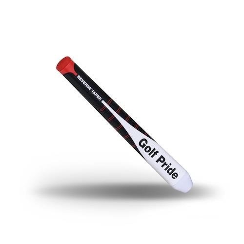 Golf Pride Reverse Taper Putter Grip Flat Medium Red Cap