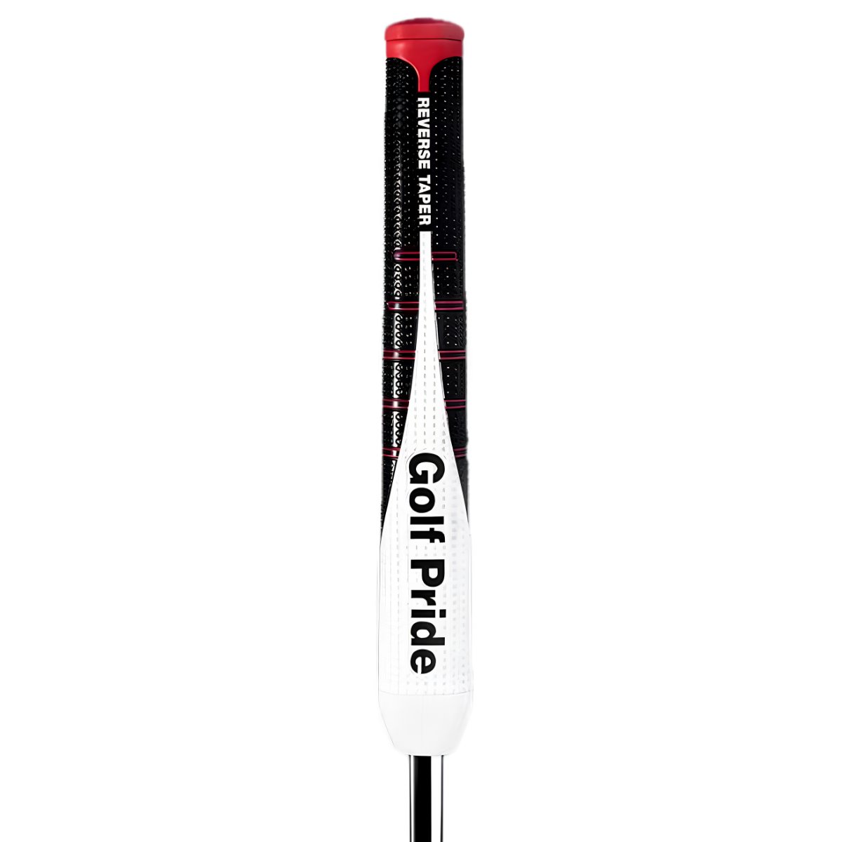 Golf Pride Reverse Taper Putter Grip Flat Medium Red Cap