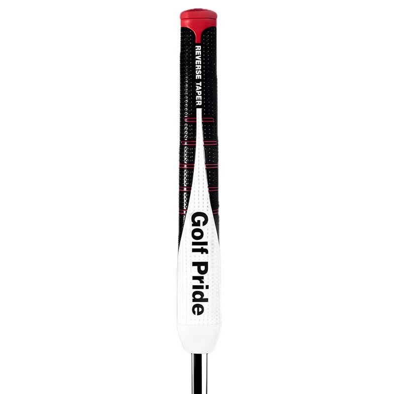 Golf Pride Reverse Taper Putter Grip Flat Medium Red Cap