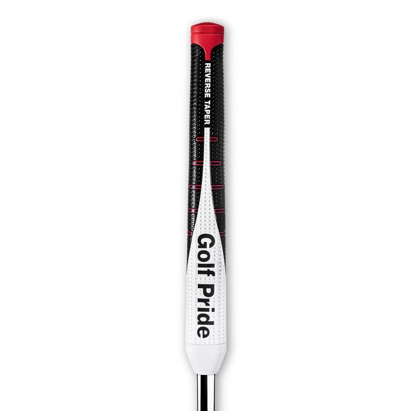 Golf Pride Reverse Taper Pistol Medium Putter Grip, red cap