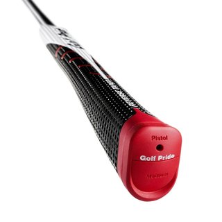 Golf Pride Reverse Taper Pistol Medium Putter Grip, red cap