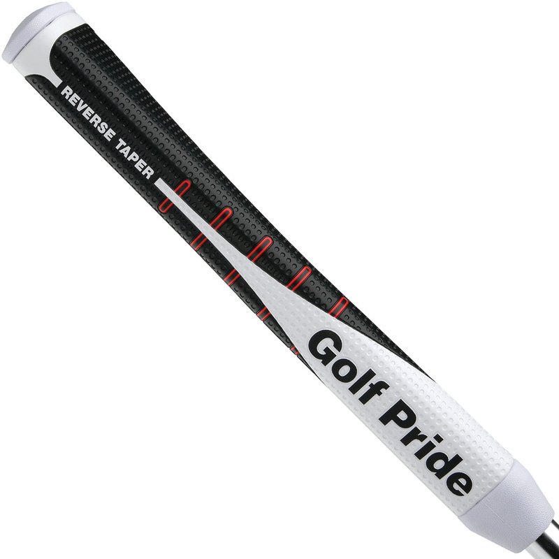 Golf Pride Reverse Taper putter grip, PISTOL MEDIUM, white cap