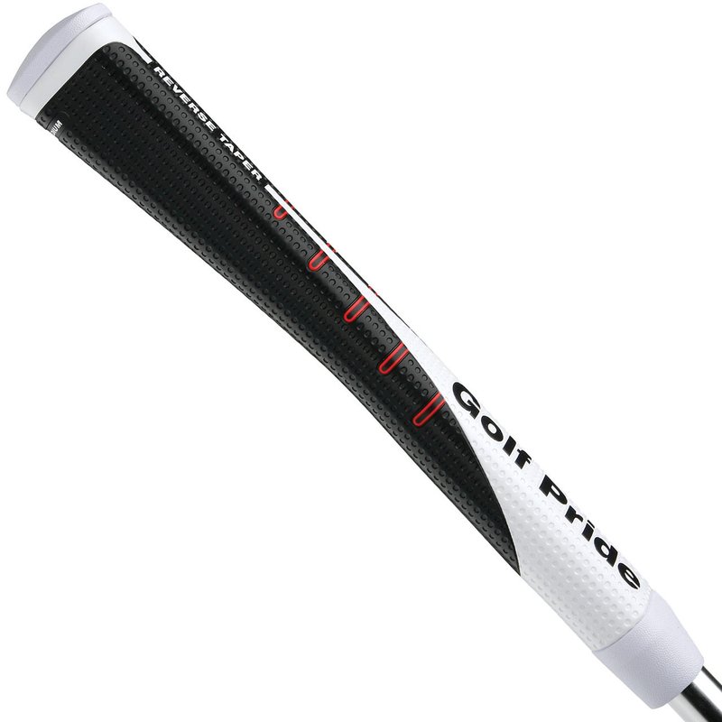 Golf Pride Reverse Taper putter grip, PISTOL MEDIUM, white cap