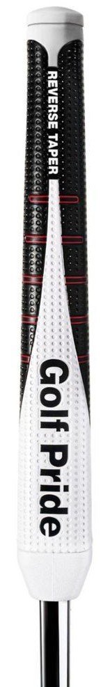 Golf Pride Reverse Taper putter grip, PISTOL MEDIUM, white cap