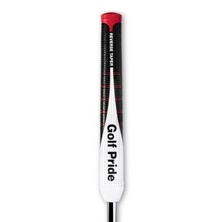 Golf Pride Reverse Taper Putter Grip Round Medium Red Cap
