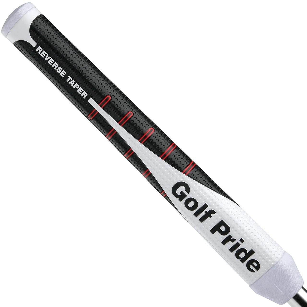 Golf Pride Reverse Taper Putter Grip Round Medium Red Cap