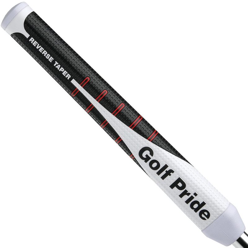 Golf Pride Reverse Taper Putter Grip Round Medium Red Cap