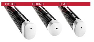 Golf Pride Reverse Taper Putter Grip Round Medium Red Cap