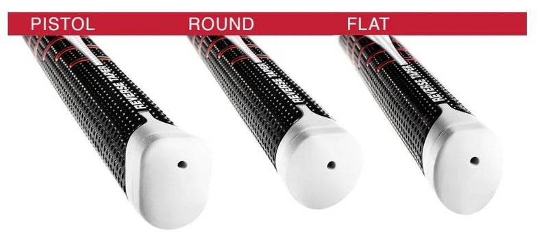 Golf Pride Reverse Taper Putter Grip Round Medium Red Cap