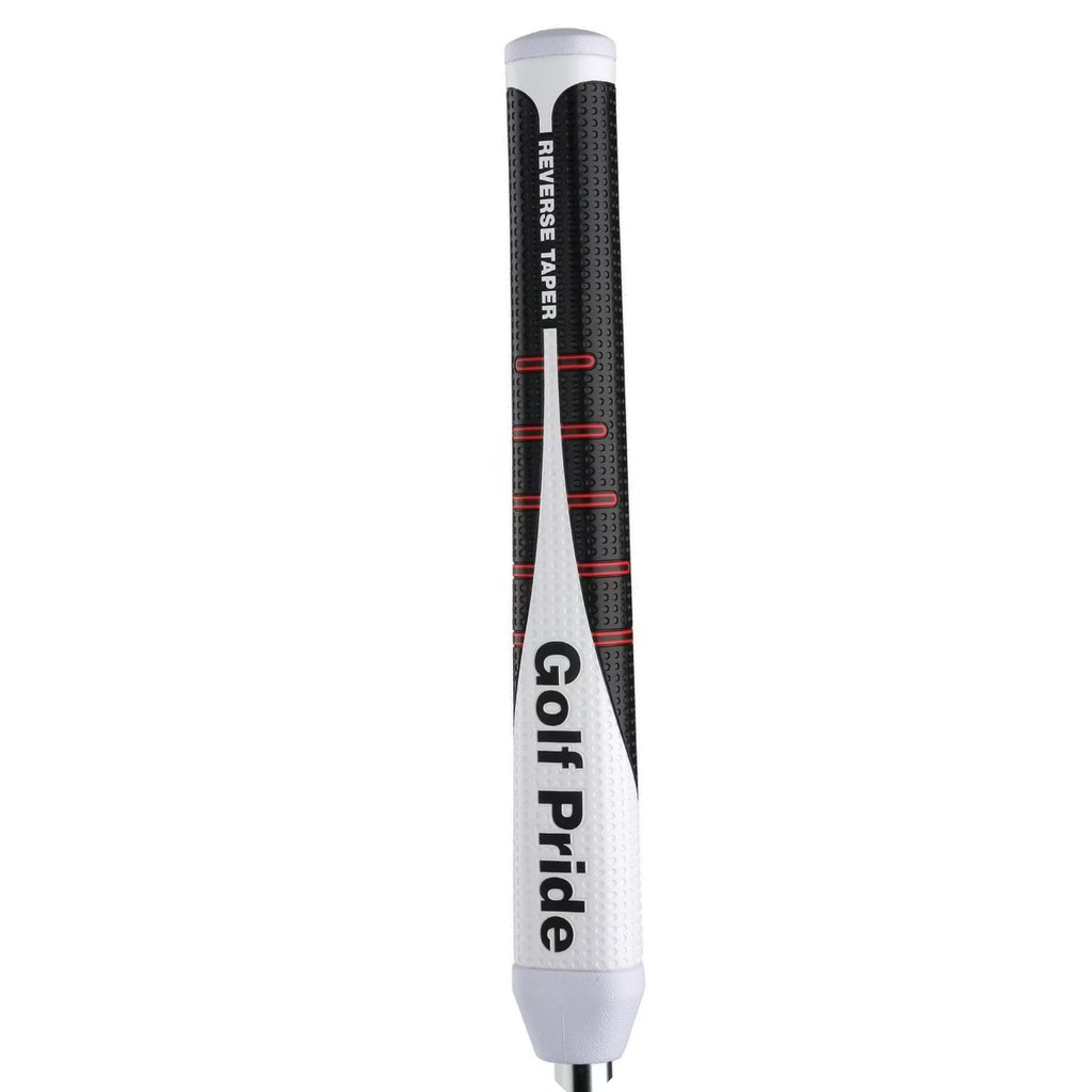 Golf Pride Reverse Taper Putter Grip Round Medium Red Cap