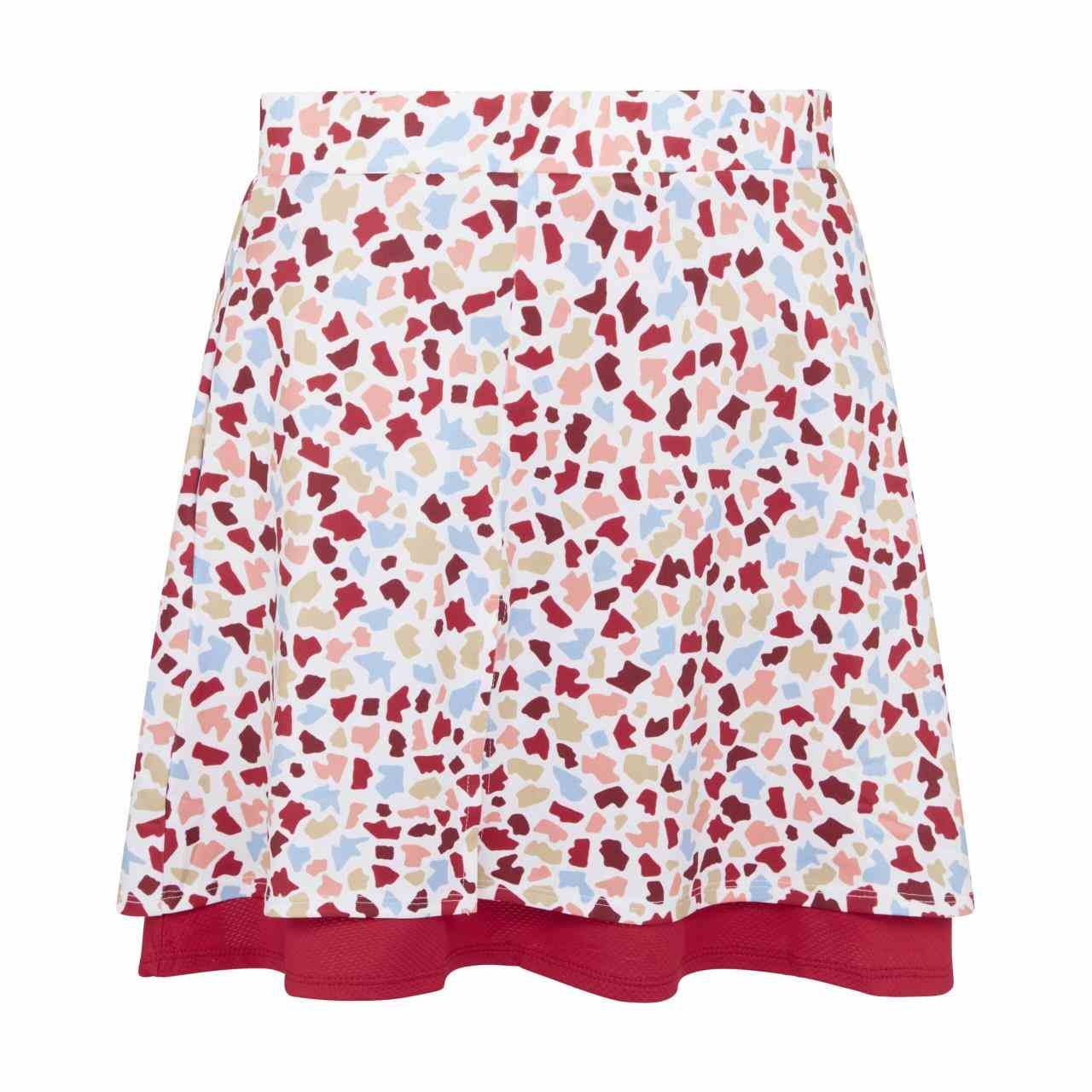 Callaway 17" Mosaic Print Flounce women's skort, brilliant white