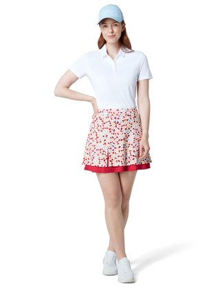 Callaway 17" Mosaic Print Flounce women's skort, brilliant white